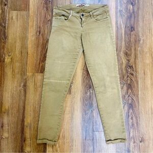 Zara Core Denim Original TRF Collection khaki stretch skinny jeans size 6